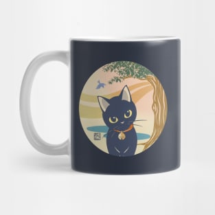 The Wind And Black Cat Mug